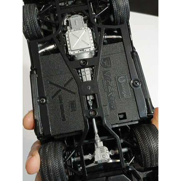 Burago Dodge Viper RT/10 Black Diecast Toy Model 1/18 Made In ITALY - Picture 11 of 16